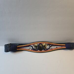 Vintage Carolyn Tanner Colorful Beaded Women's Belt